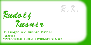 rudolf kusnir business card